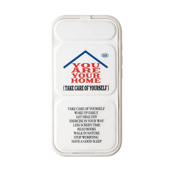 American vintage-style illustrated smartphone case with a folding stand