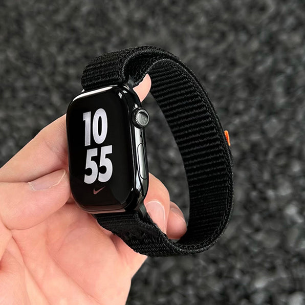 簡約魔鬼氈尼龍編織Apple Watch錶帶