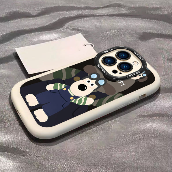 Cartoon Dog Character Silicone Shockproof Smartphone Case