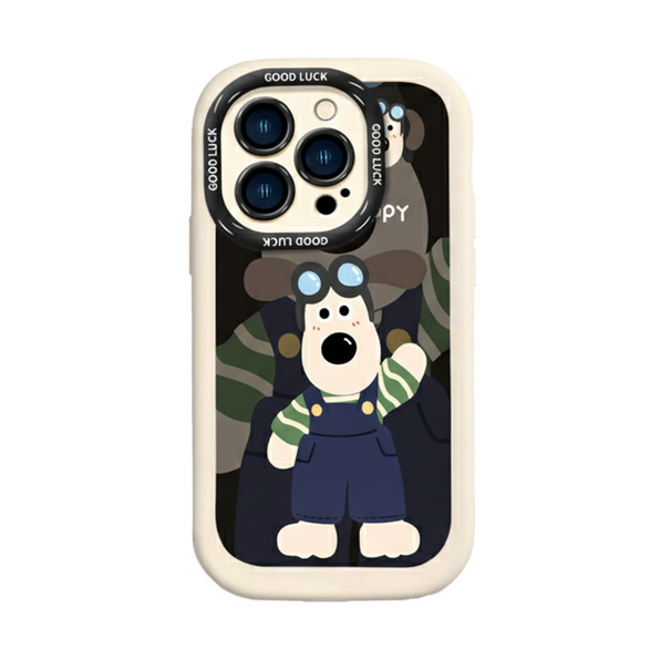 Cartoon Dog Character Silicone Shockproof Smartphone Case