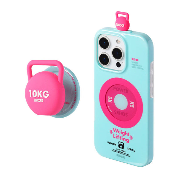 Magnetic Smartphone Case with Stand, Dumbbell Design