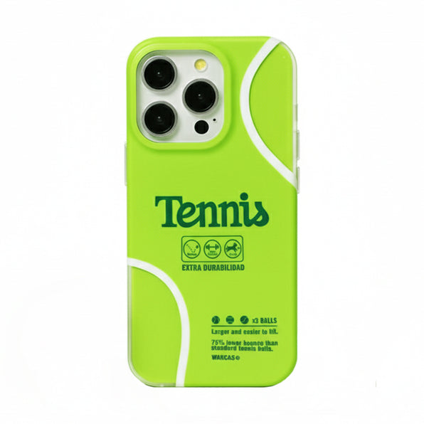 Simple tennis motif matte finish magnetic smartphone case
