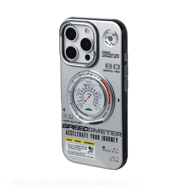 Meter-Style Rotating Ring Stand Phone Case (2 Colors)