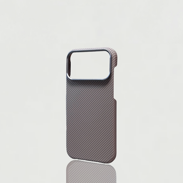 Carbon-Style iPhone Case MagSafe Half-Cover