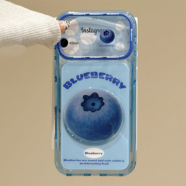 3D Fruit Large Window Clear iPhone Case