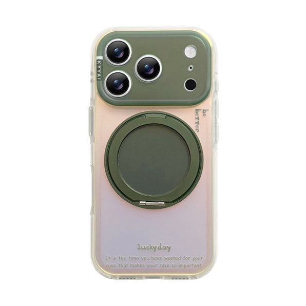 Holographic Rotating Stand iPhone Case - 9 Colors Available