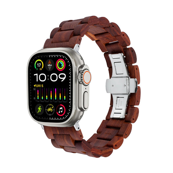 Natural Wood Apple Watch Band Real Wood