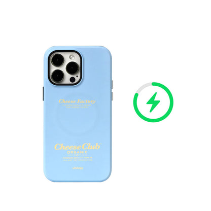 オリジナルチーズ立体デザイン二重構造フィルム加工マグネットスマホケース
