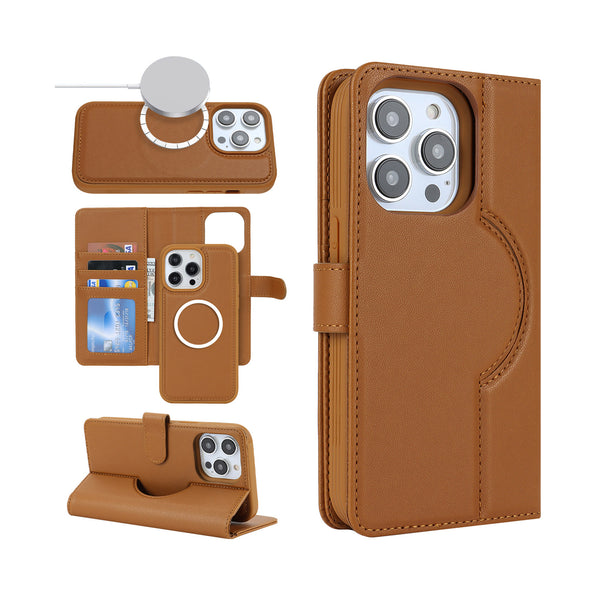 MagSafe Leather 2-Way Wallet iPhone Case