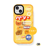 ベーカリーモチーフ iPhoneケース イエロー(半透明) NAS最適化属性画像