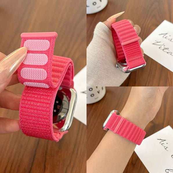 Apple Watch Band Woven Nylon Alpine Loop Magnetic Sport Stylish