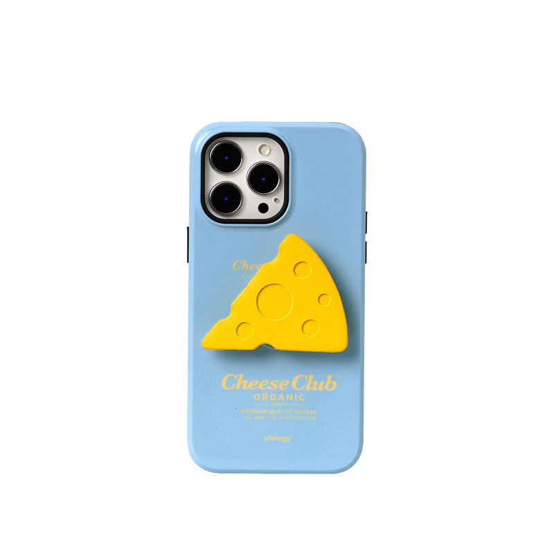 オリジナルチーズ立体デザイン二重構造フィルム加工マグネットスマホケース