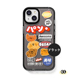 ベーカリーモチーフ iPhoneケース ブラック(半透明) NAS最適化属性画像
