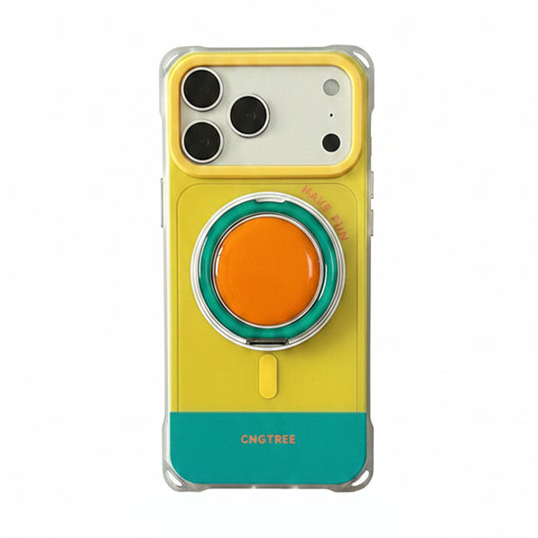Color Block Crossbody Stand iPhone Case