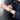 ブルーデニムのパッチワークApple Watchバンドの着用イメージ