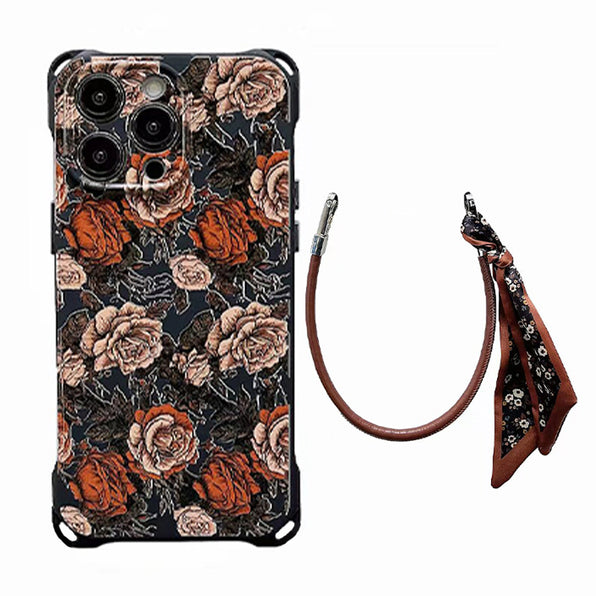 Silk Scarf Strap Crossbody iPhone Case