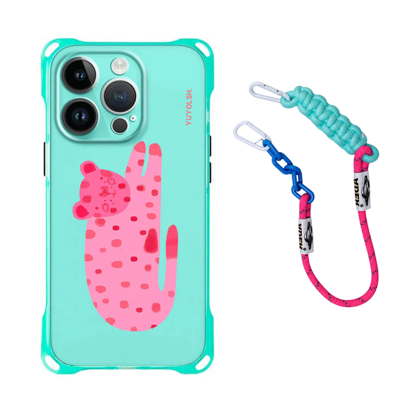Silicone Wave Dot Kitten Shoulder Strap Optional