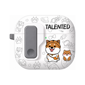ホワイト犬柄(単品)