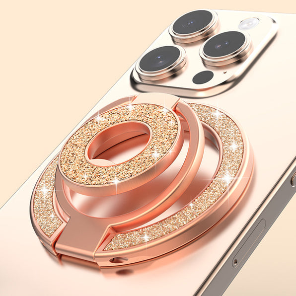MagSafe対応 グリッター スマホリングスタンド