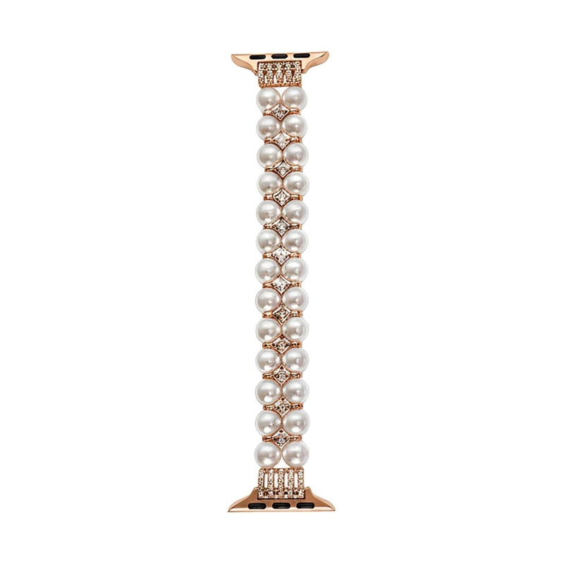 NVC-DOMICS-ZZTL01 ローズゴールド×ホワイトラインストーン ショート 約132mm SKU画像