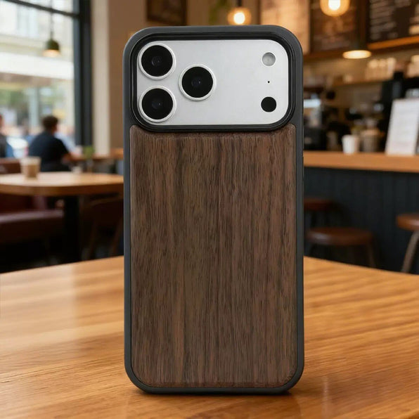 Natural Wood MagSafe iPhone Case Wooden Hard