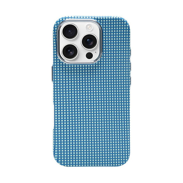 Checkered Carbon Fiber MagSafe iPhone Case