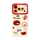 トマト柄シリコン製スマホケース 単品