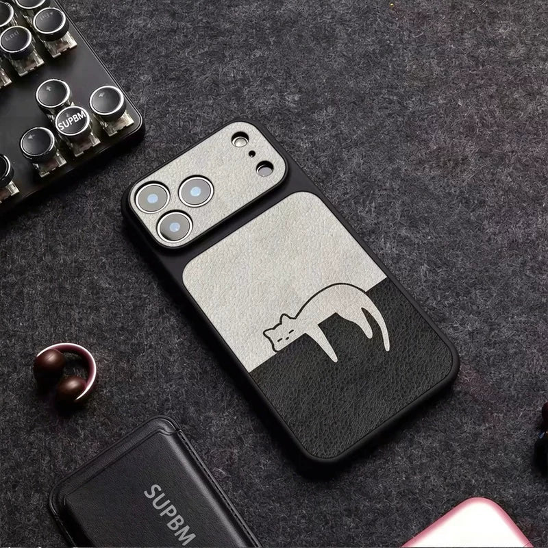 くつろぎねこ柄iPhoneケース デザイン・使用イメージ 6