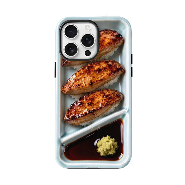 炙りフォアグラ寿司柄iPhoneケース 2in1(マット)・2in1(光沢)