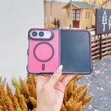 グラデーション 色フレーム 折りたたみiPhoneケース 使用・構造イメージ 15