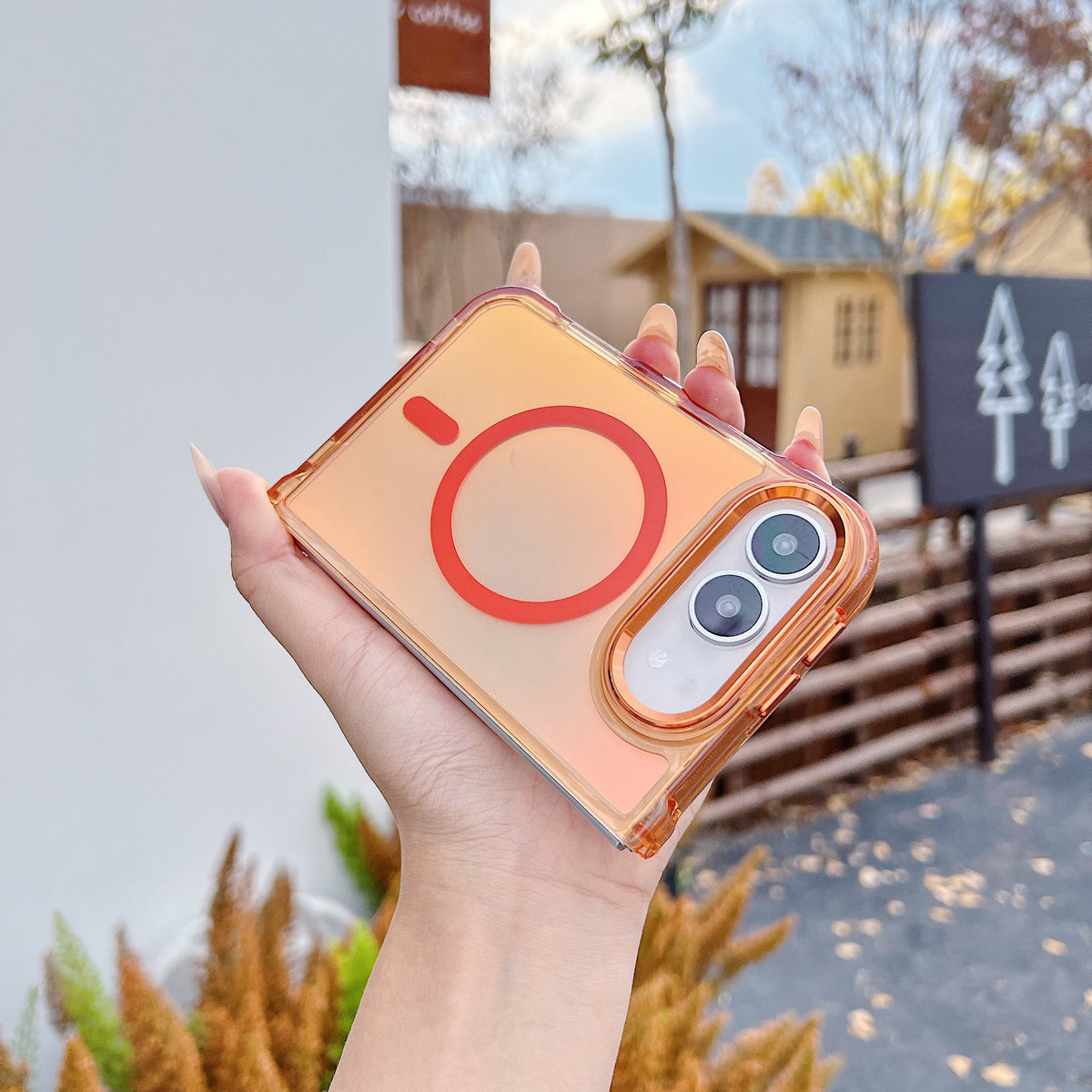 グラデーション 色フレーム 折りたたみiPhoneケース 使用・構造イメージ 28