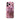 カラフルドット 透明感 マグネット式iPhoneケース ピンク×パープル(2点セット)