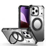回転リング グラデーション iPhoneケース ブラック