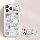 テック柄 回転リング iPhoneケース 使用・構造イメージ 8