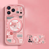 テック柄 回転リング iPhoneケース 使用・構造イメージ 12