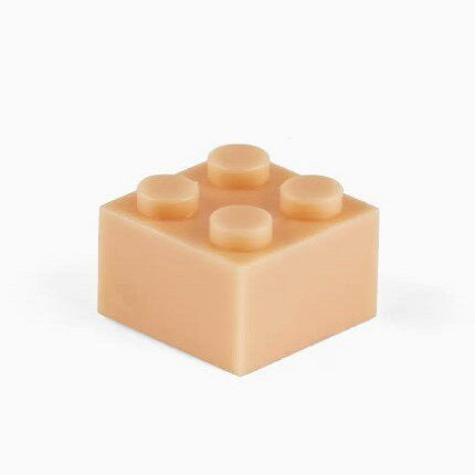 ブロック型キーキャップ ヌードピンク