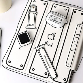 White (long) + white case (with film)
