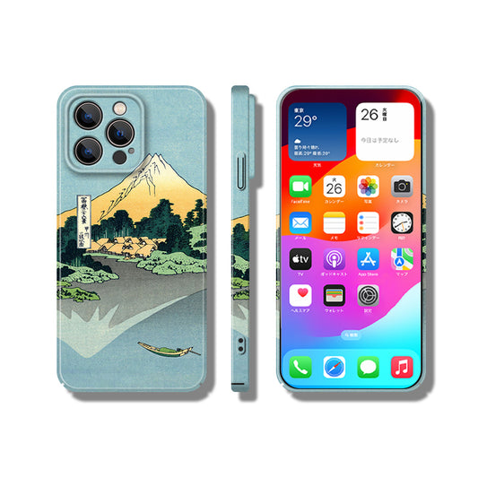 「浮世絵シリーズ」甲州三坂水面iPhoneケース《富嶽三十六景》スマホケース