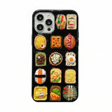 立体ミニチュアフード レジンデコ iPhone ケース ブラック