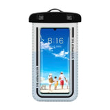 防水スマホポーチ ブラック 幅10.8×縦19cm 6.9インチ対応