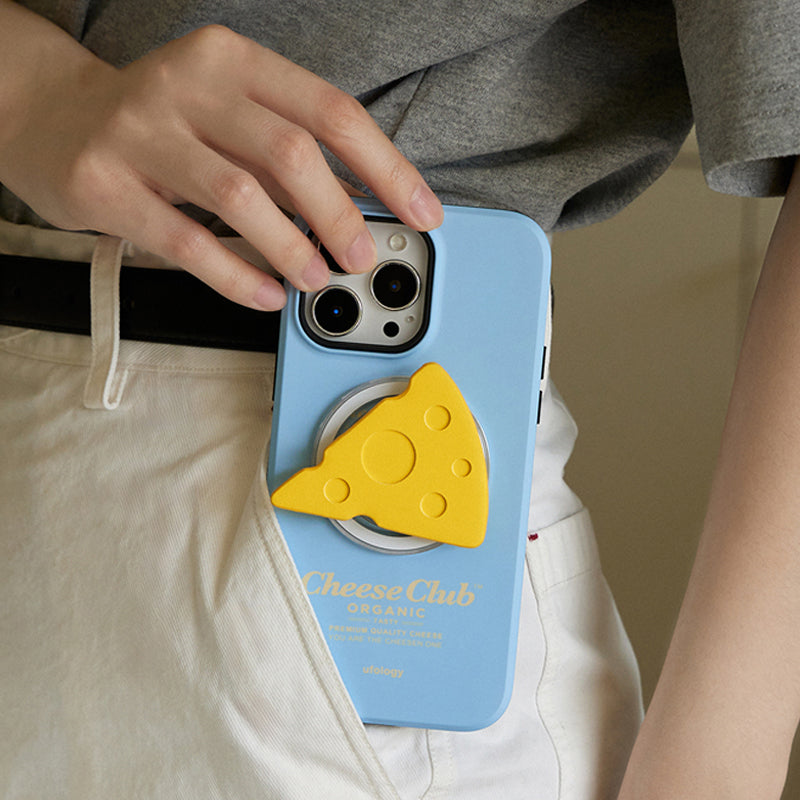 オリジナルチーズ立体デザイン二重構造フィルム加工マグネットスマホケース