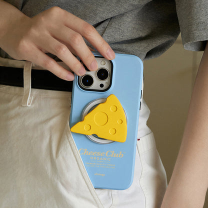 オリジナルチーズ立体デザイン二重構造フィルム加工マグネットスマホケース