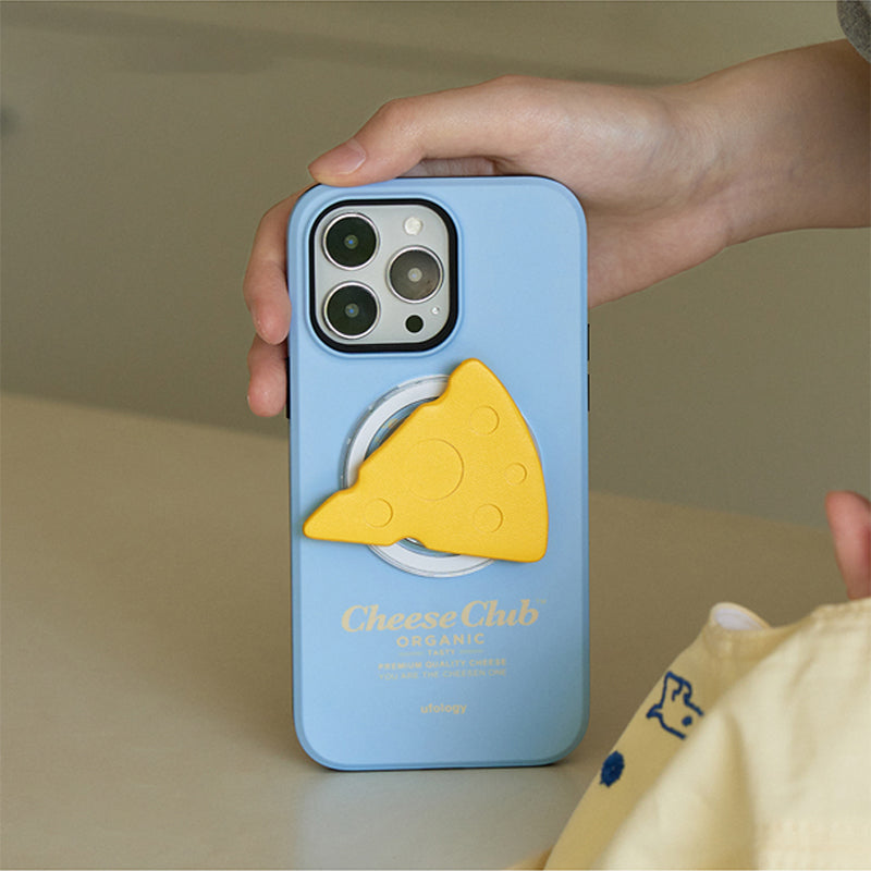 オリジナルチーズ立体デザイン二重構造フィルム加工マグネットスマホケース
