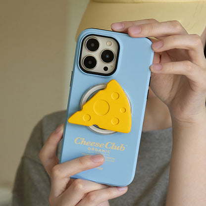 オリジナルチーズ立体デザイン二重構造フィルム加工マグネットスマホケース