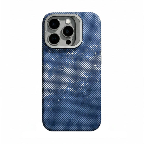 Starry Pattern MagSafe iPhone Case with Stand