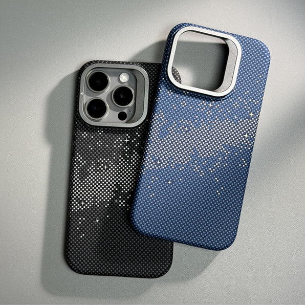Starry Pattern MagSafe iPhone Case with Stand