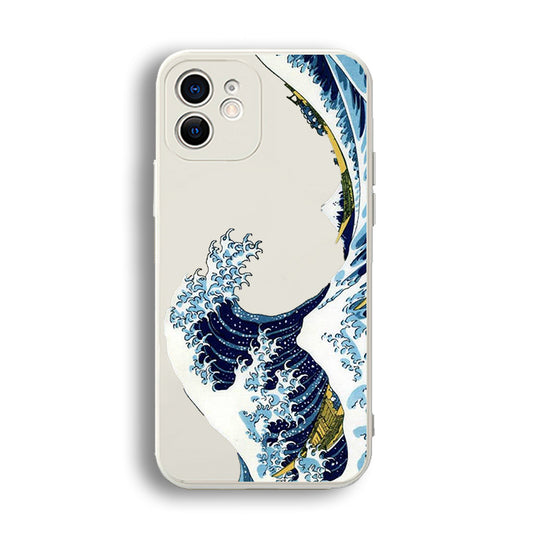 「浮世絵シリーズ」神奈川沖浪裏デザインiPhoneケース浮世絵スマホケース