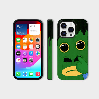 キュートでユニークなブサかわ二重構造スマホケース