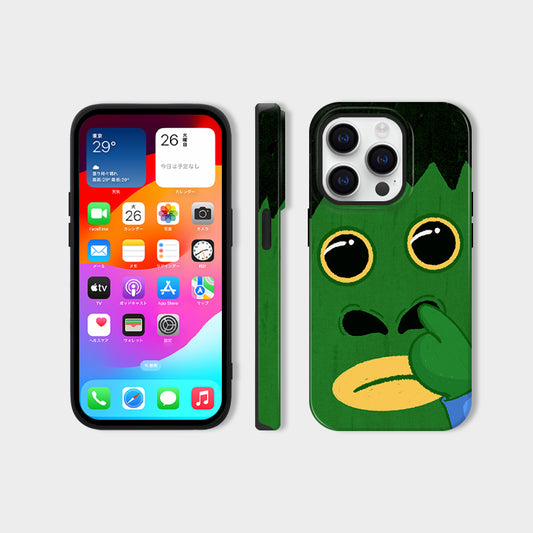 キュートでユニークなブサかわ二重構造スマホケース