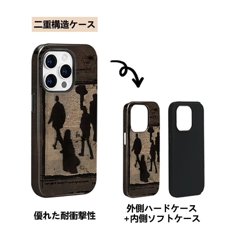 「彼からの手紙」アメリカンレトロアート風二重構造スマホケース